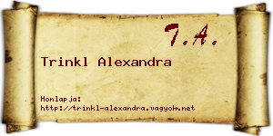 Trinkl Alexandra névjegykártya